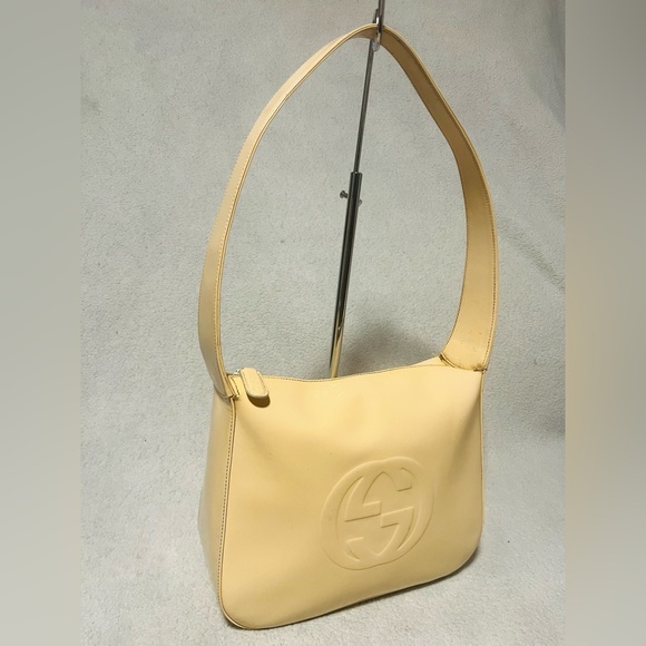 Gucci Vintage Beige Interlocking GG Shoulder Bag - Picture 2 of 15